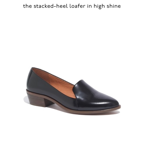 Madewell Shoes - Madewell Stacked Heel Loafer in High Shine